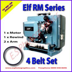 Elf RM Series Replacement Projector Drive Belts - Set of 4